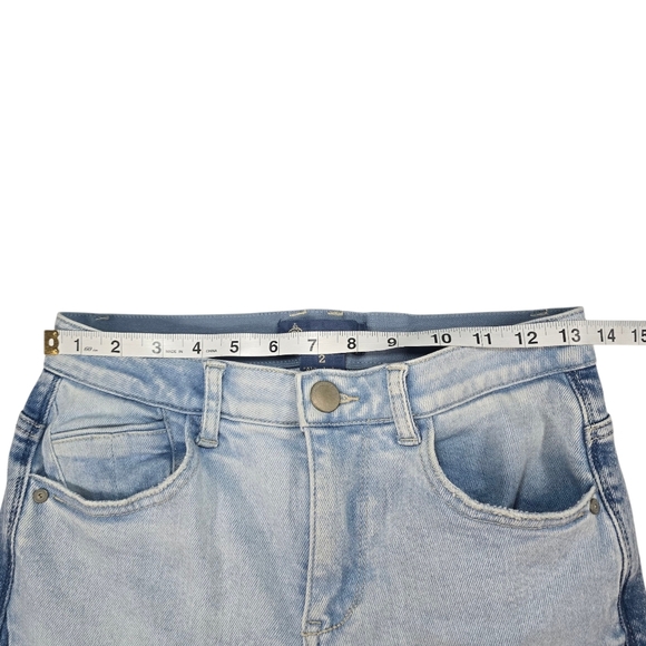 Democracy "Ab"solution High Rise Spliced Ankle Length Straight Leg Jeans Size 2 - Picture 7 of 12